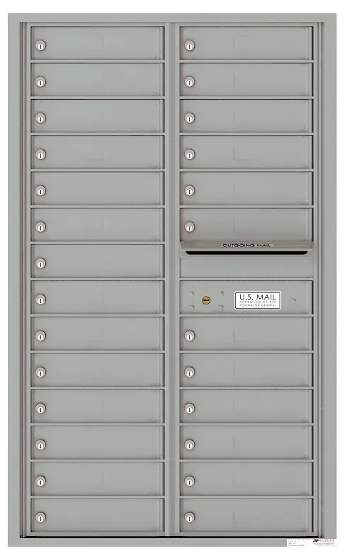 Florence 4C Horizontal Mailbox - 14 Doors High - 26 Doors - USPS Access