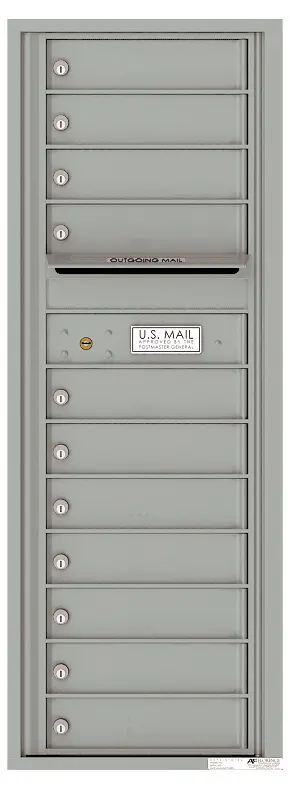 Florence 4C Horizontal Mailbox - 13 Doors High - 11 Doors - Single Column USPS Access
