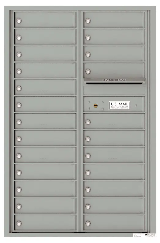 Florence 4C Horizontal Mailbox - 13 Doors High - 24 Doors - USPS Access