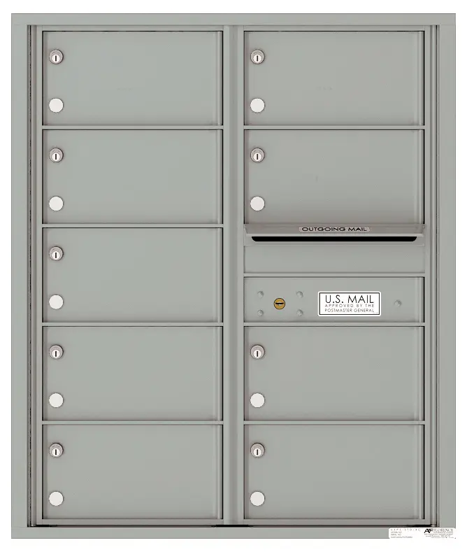 Florence 4C Horizontal Mailbox - 10 Doors High - 9 Doors - USPS Access