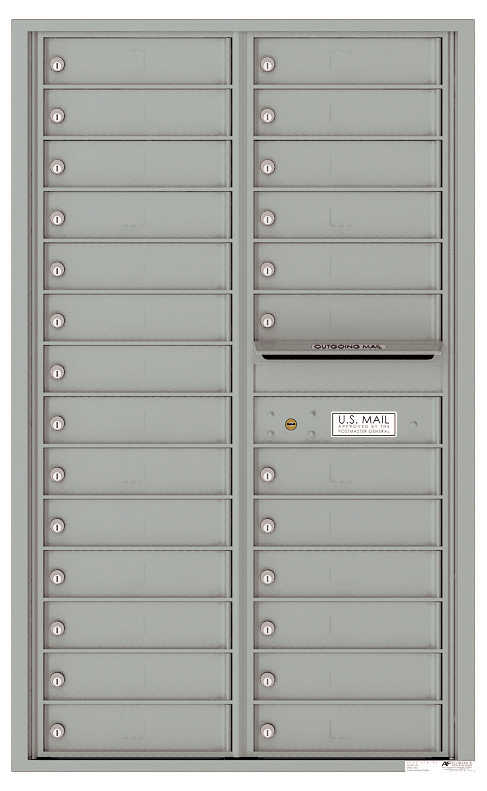 Florence 4C Horizontal Mailbox - 14 Doors High - 26 Doors - USPS Access