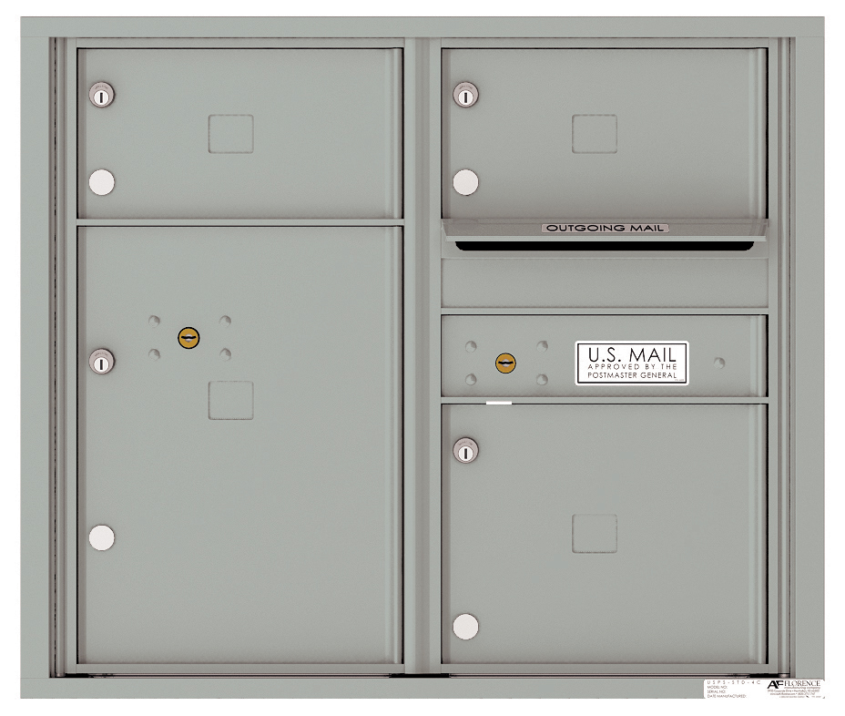 4C Horizontal Mailbox with 12 Tenant Doors - 4C07D-12