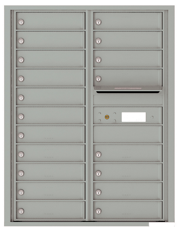 Florence 4C Horizontal Mailbox - 11 Doors High - 19 Doors - USPS Access