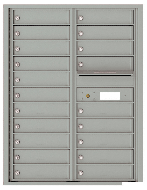 Florence 4C Horizontal Mailbox - 11 Doors High - 20 Doors - USPS Access